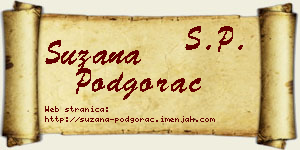 Suzana Podgorac vizit kartica